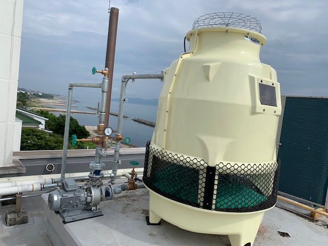 兵庫県明石市 工場 クーリングタワー(冷却塔)循環ポンプ更新工事